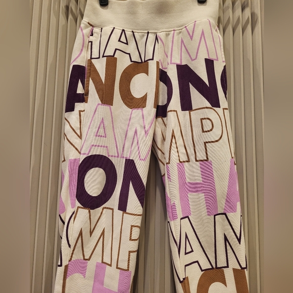 Champion Reverse Weave Jogger Allover Block Text Sweatpants - Picture 4 of 5